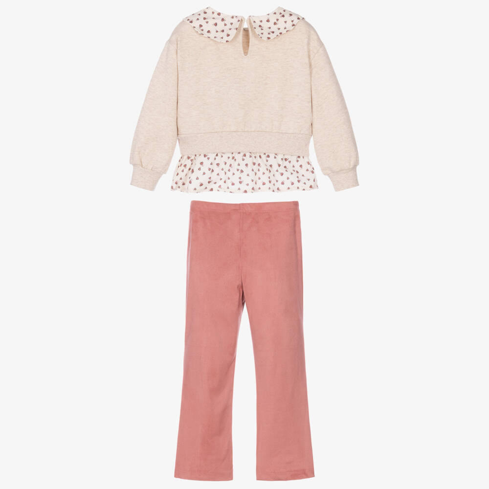 Mayoral-Girls Pink Sweater & Leggings Set | Childrensalon