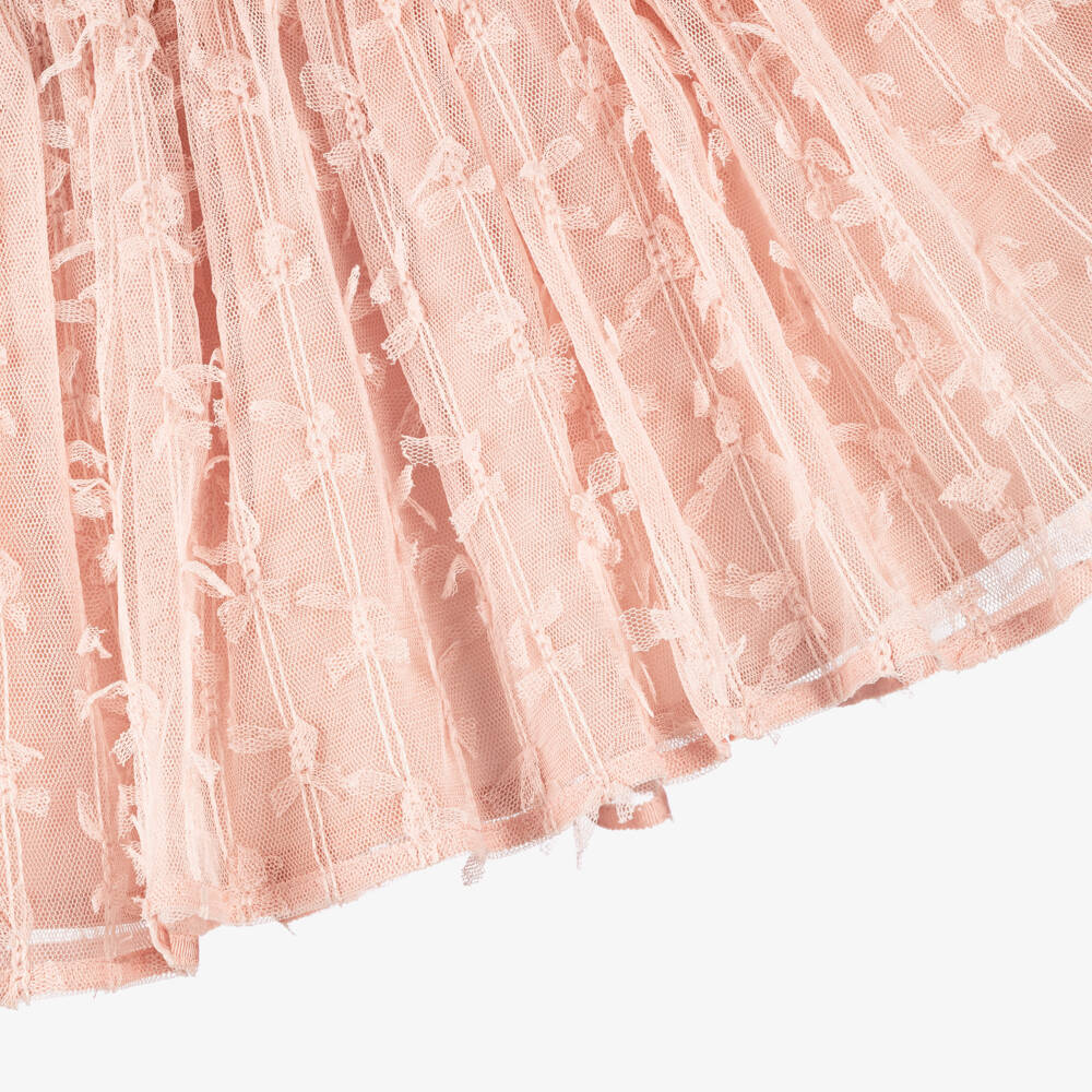 Mayoral-Girls Pink Tulle Skirt with Bow Detail | Childrensalon