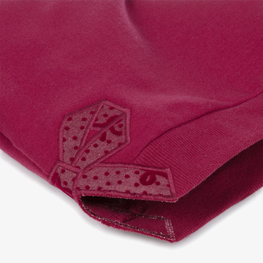 Mayoral-Girls Raspberry Red Tulle Skirt Set | Childrensalon