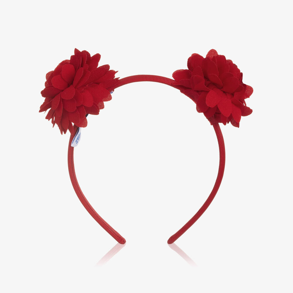 Mayoral-Girls Red Flower Hairband | Childrensalon