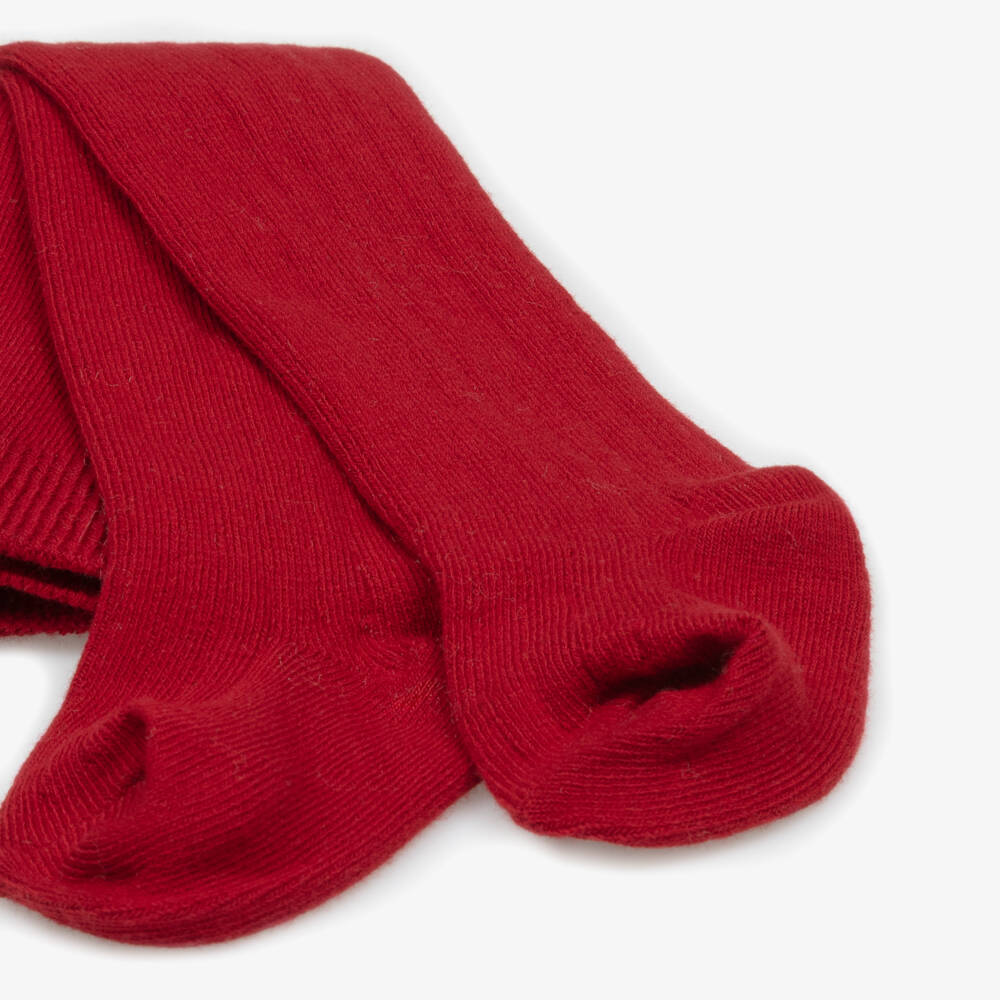 Mayoral-كولون قطن مضلع لون أحمر للبنات الرضع | Childrensalon