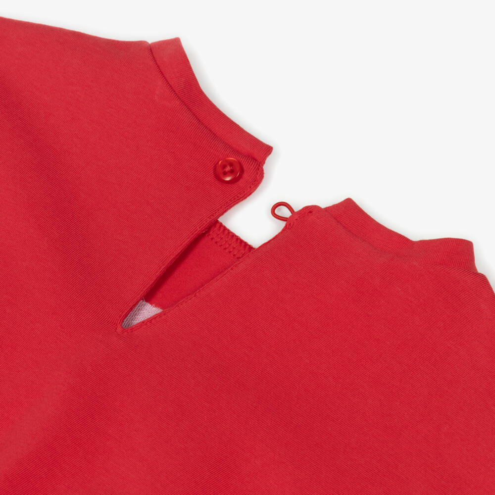 Mayoral-Girls Red Seashells Cotton Jersey Leggings Set | Childrensalon