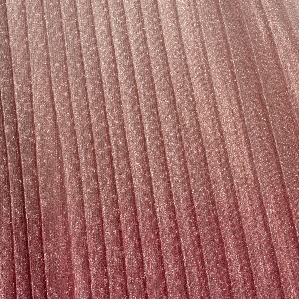 Mayoral-Girls Shimmering Pink Ombré Plissé Dress | Childrensalon