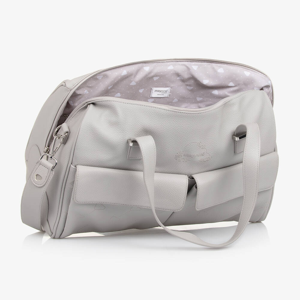 Mayoral Newborn-Grey Baby Changing Bag (44cm) | Childrensalon