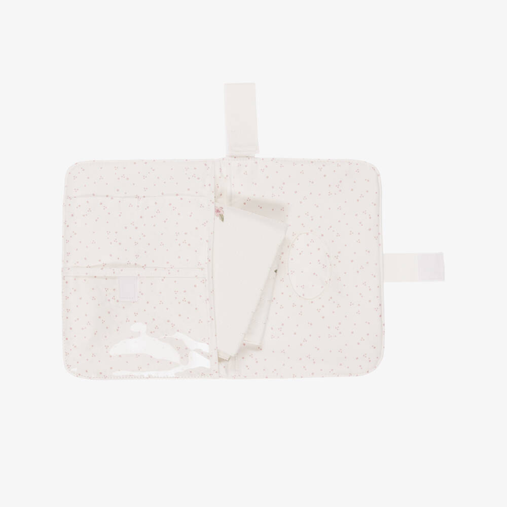 Mayoral Newborn-Ivory Changing Organiser with Floral Embroidery (28cm) | Childrensalon