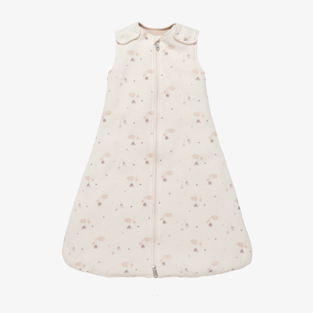Mayoral Newborn-Ivory Cotton Baby Sleeping Bag with Detachable Sleeves | Childrensalon