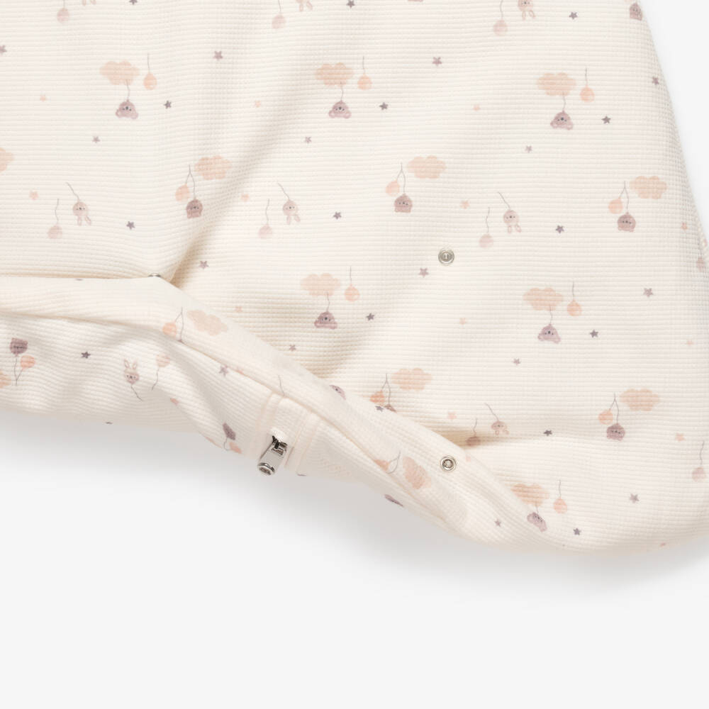 Mayoral Newborn-Ivory Cotton Baby Sleeping Bag with Detachable Sleeves | Childrensalon