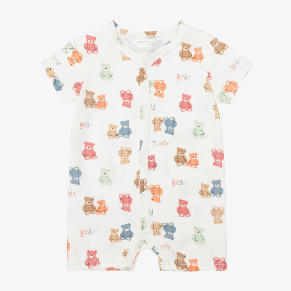 Mayoral Для новорожденных-Ivory Cotton Jersey Baby Shorties (2 Pack) | Childrensalon