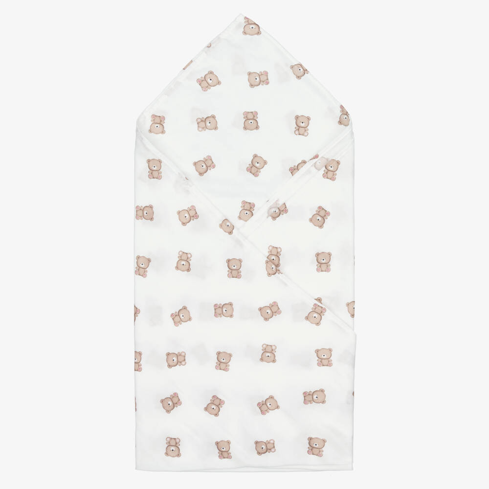 Mayoral-لفّافة مزيج فيسكوز لون عاجي للأطفال (114 سم) | Childrensalon