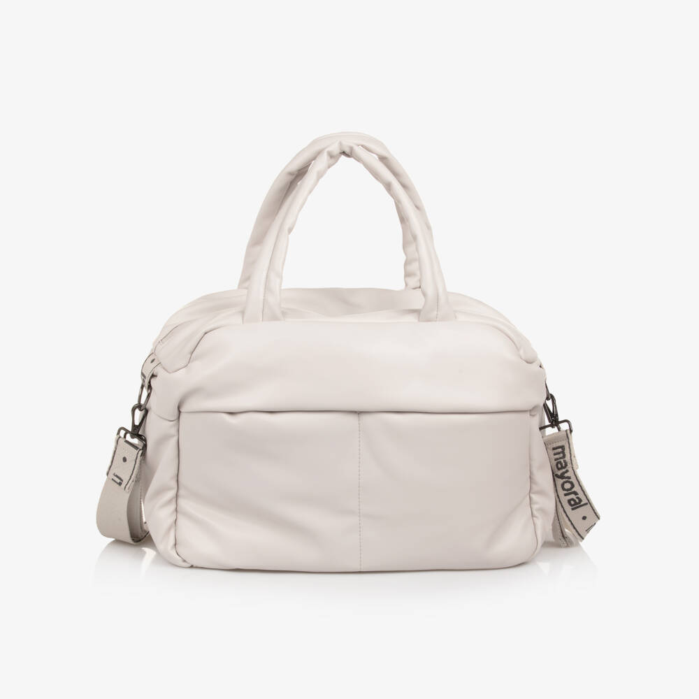 Mayoral Для новорожденных-Пеленальная сумка кремовая из искусственной кожи (44см) | Childrensalon