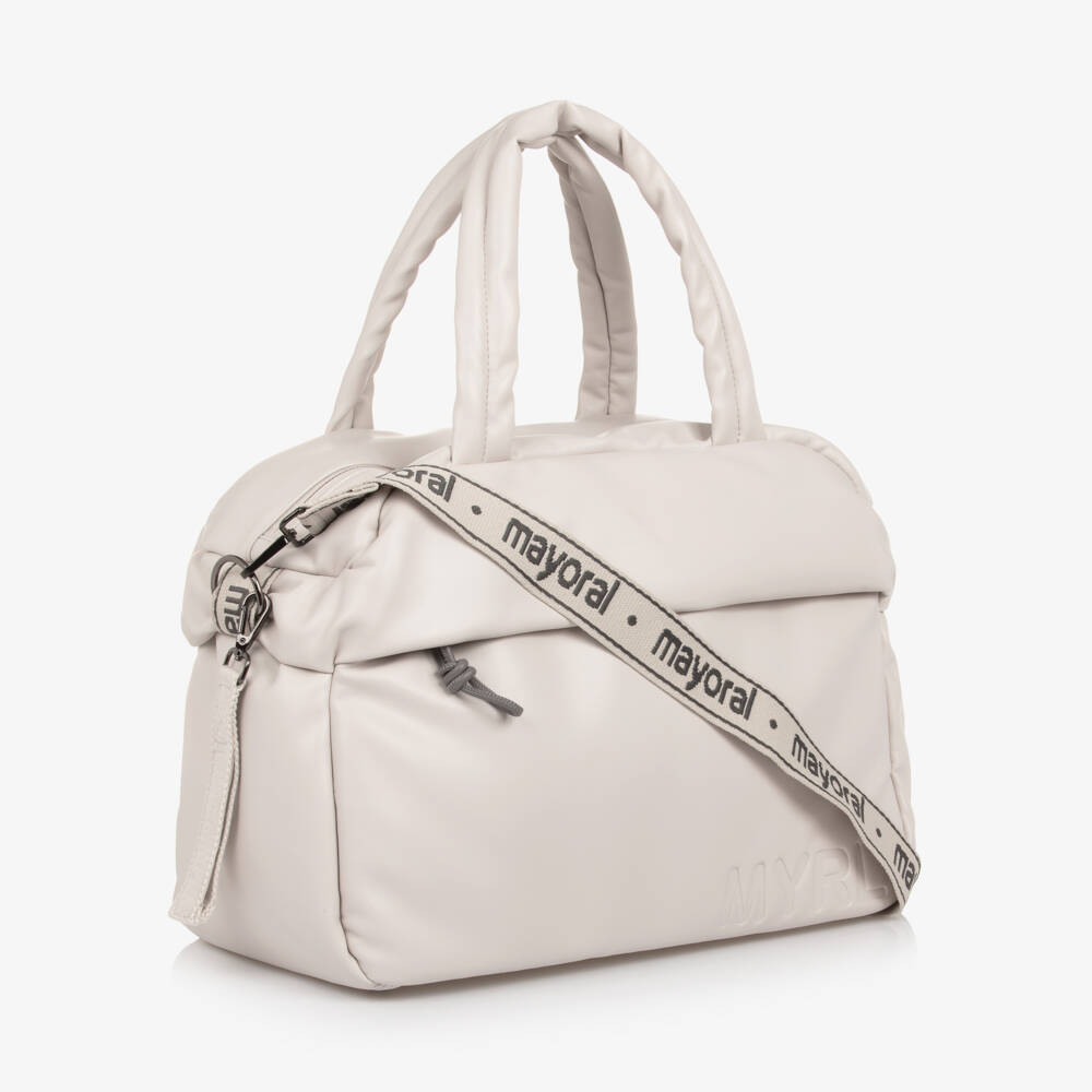 Mayoral Для новорожденных-Пеленальная сумка кремовая из искусственной кожи (44см) | Childrensalon