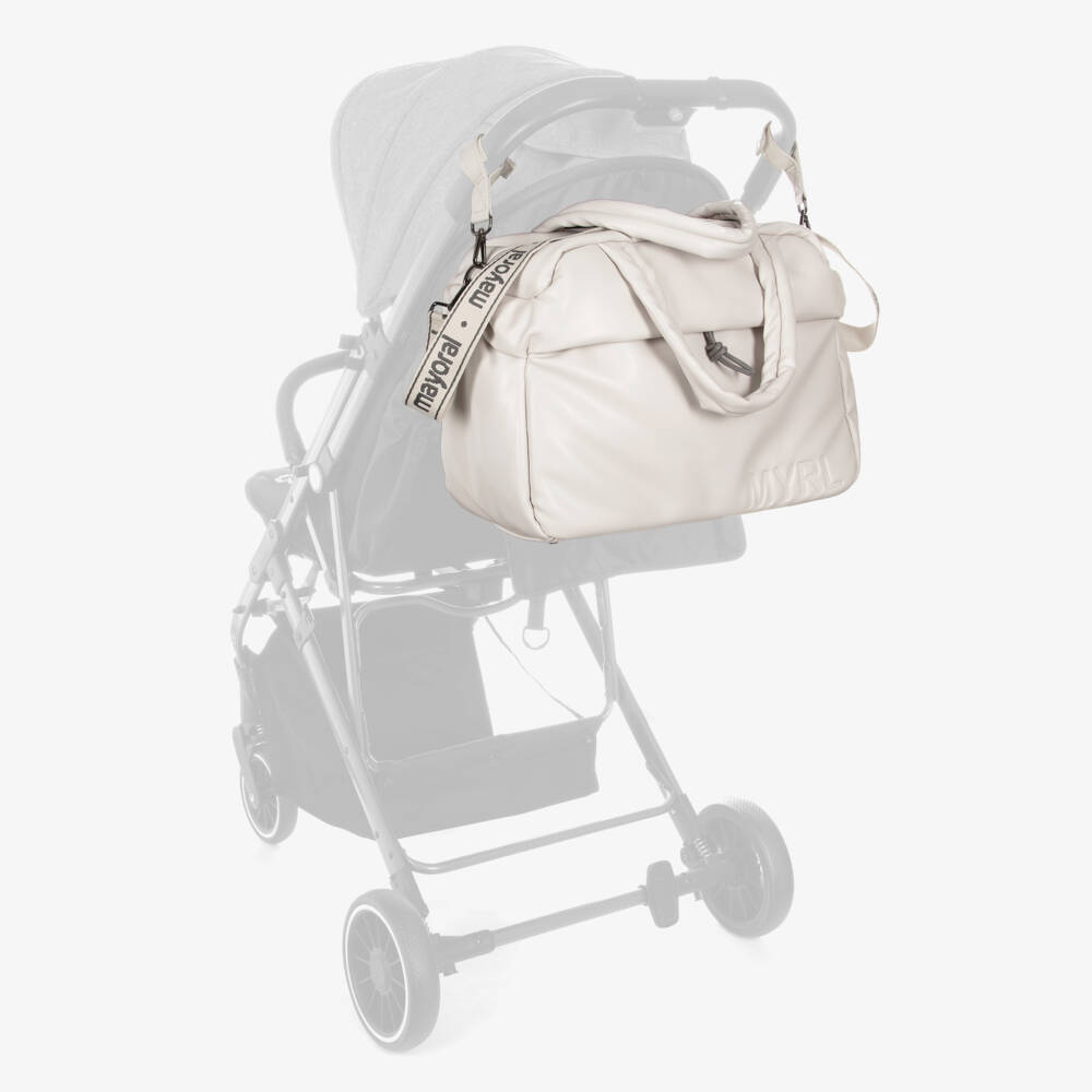 Mayoral Для новорожденных-Пеленальная сумка кремовая из искусственной кожи (44см) | Childrensalon