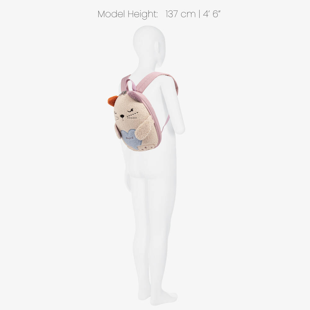 Mayoral Newborn-Ivory Kitty Cat Backpack (29cm) | Childrensalon