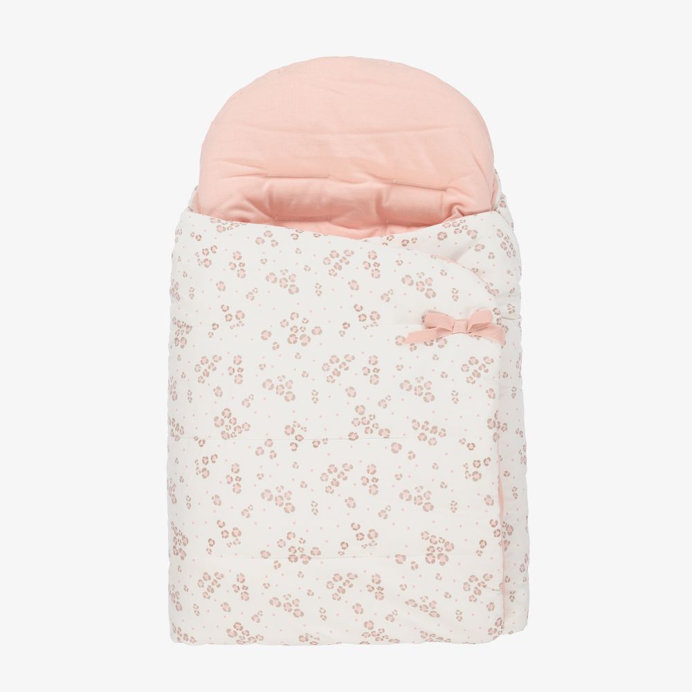 Mayoral Для новорожденных-Кремово-розовый конверт (75см) | Childrensalon