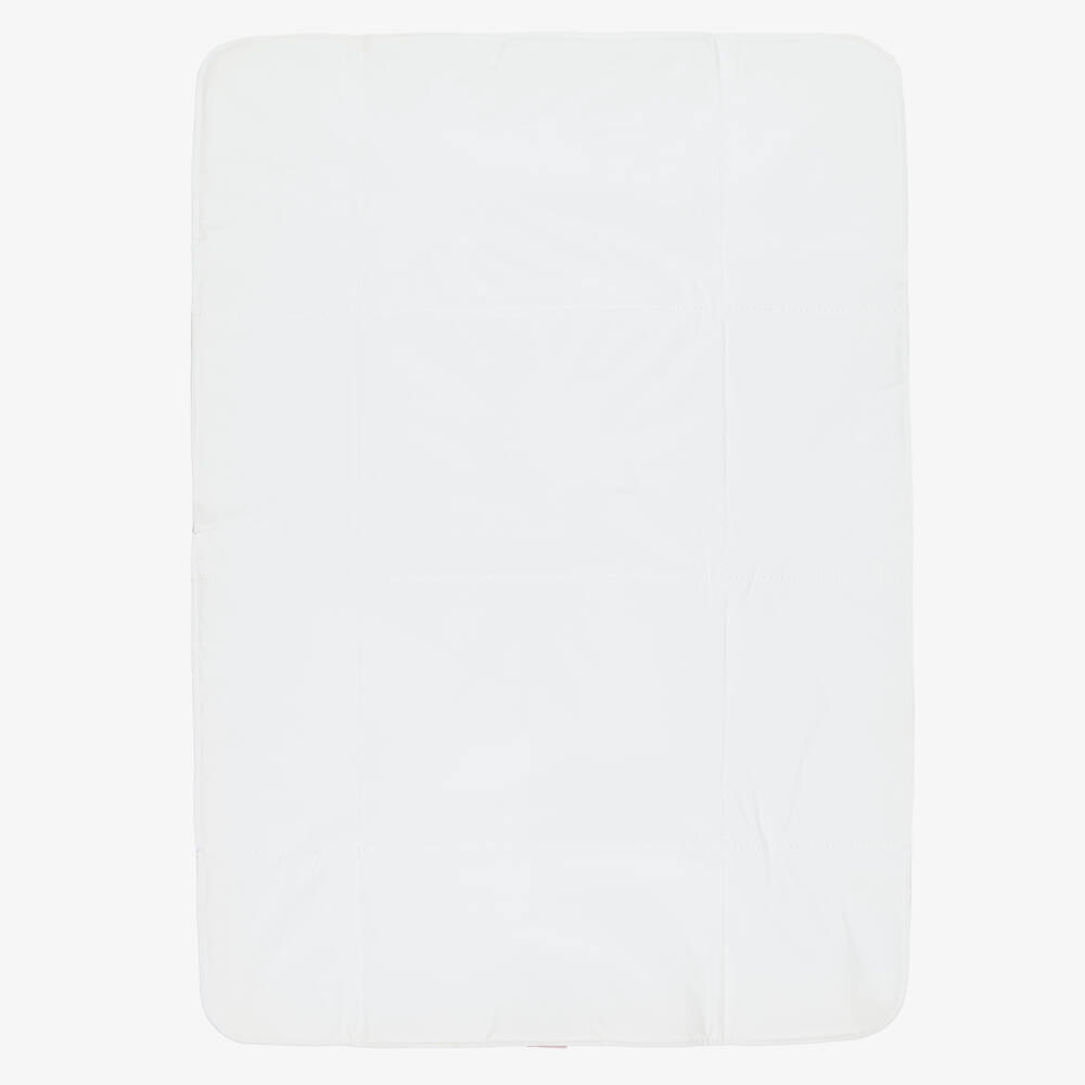 Mayoral Newborn-مفرش تغيير الخفاضات قابل للطي لون عاجي وزهري للبنات الرضع (76 سم) | Childrensalon