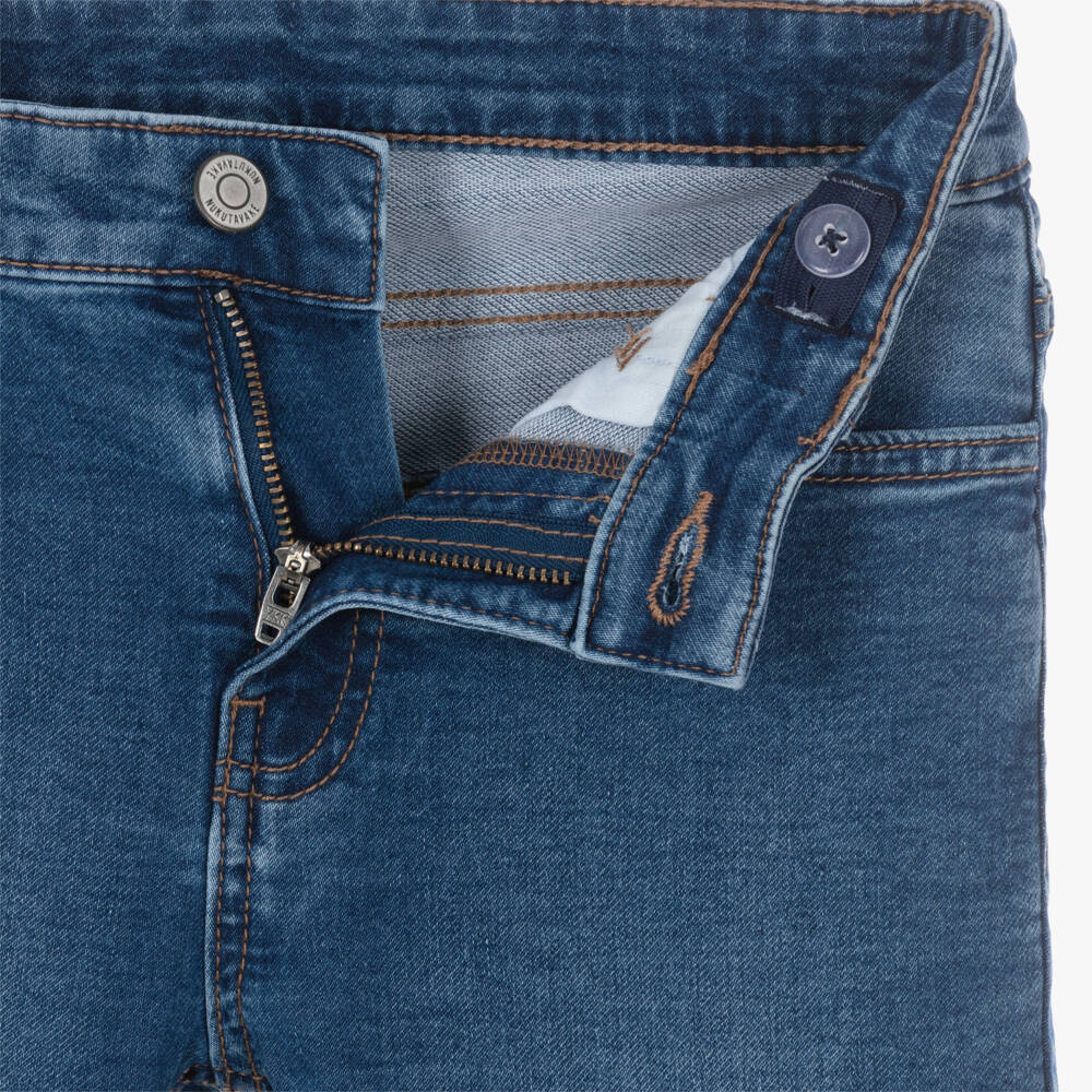 Mayoral Nukutavake-Older Boys Blue Slim Fit Jeans | Childrensalon