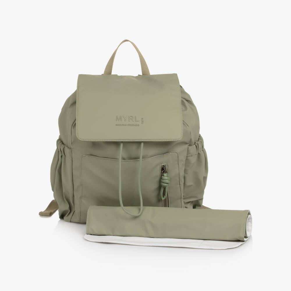 Mayoral Для новорожденных-Olive Green Changing Backpack (38cm) | Childrensalon