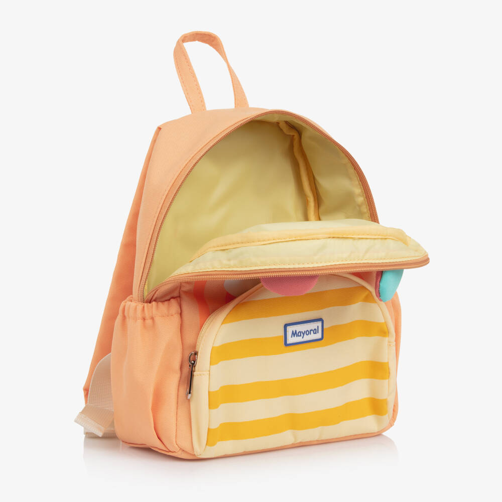 Mayoral Newborn-Orange Canvas Tiger Backpack (27cm) | Childrensalon