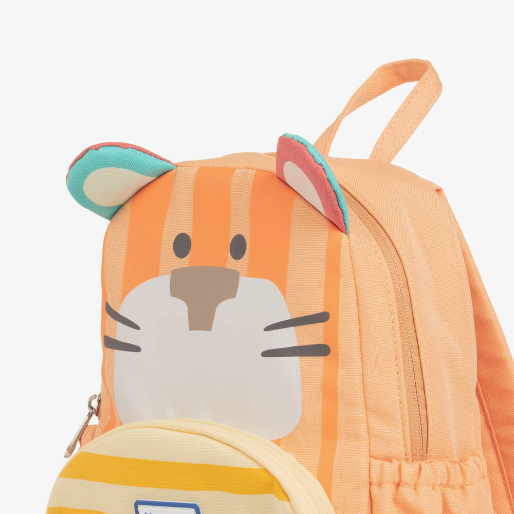 Mayoral Newborn-Orange Canvas Tiger Backpack (27cm) | Childrensalon