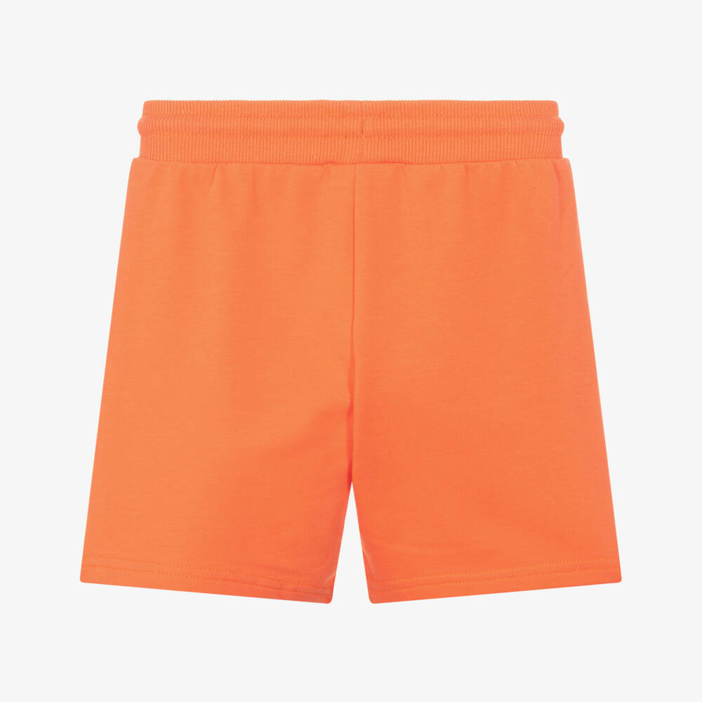 Mayoral-Boys Bright Orange Jersey Drawstring Shorts | Childrensalon