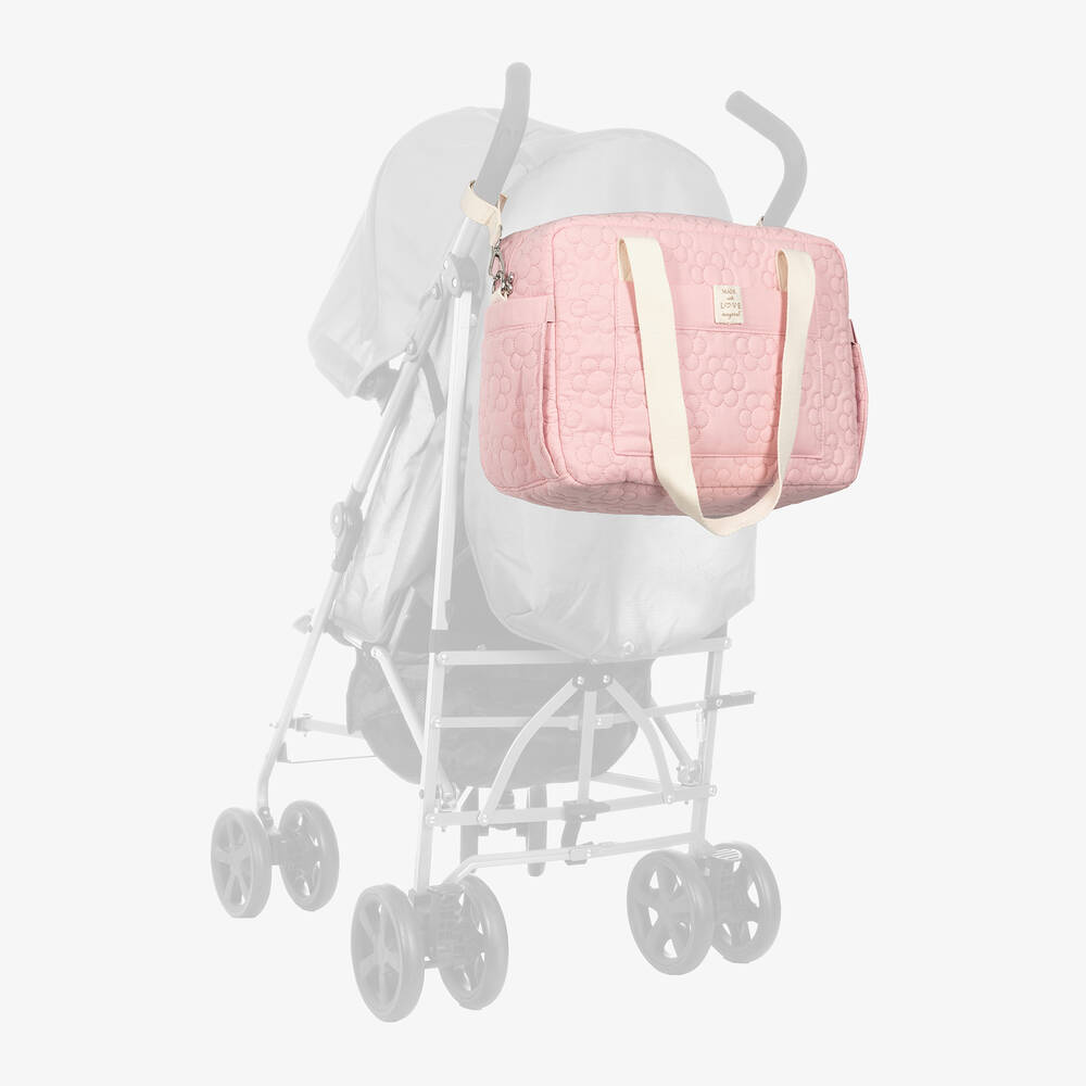 Mayoral-Pink Cotton Changing Bag (37cm) | Childrensalon