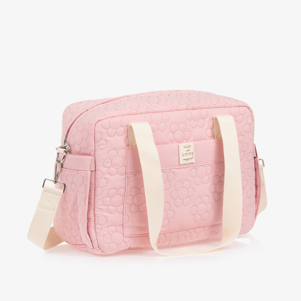 Mayoral-Pink Cotton Changing Bag (37cm) | Childrensalon
