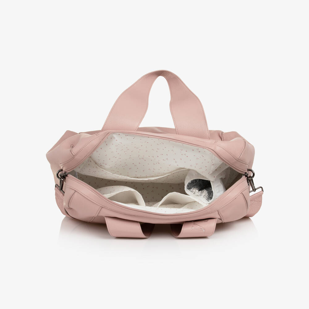 Mayoral Newborn-Pink Faux Leather Baby Changing Bag (43cm) | Childrensalon