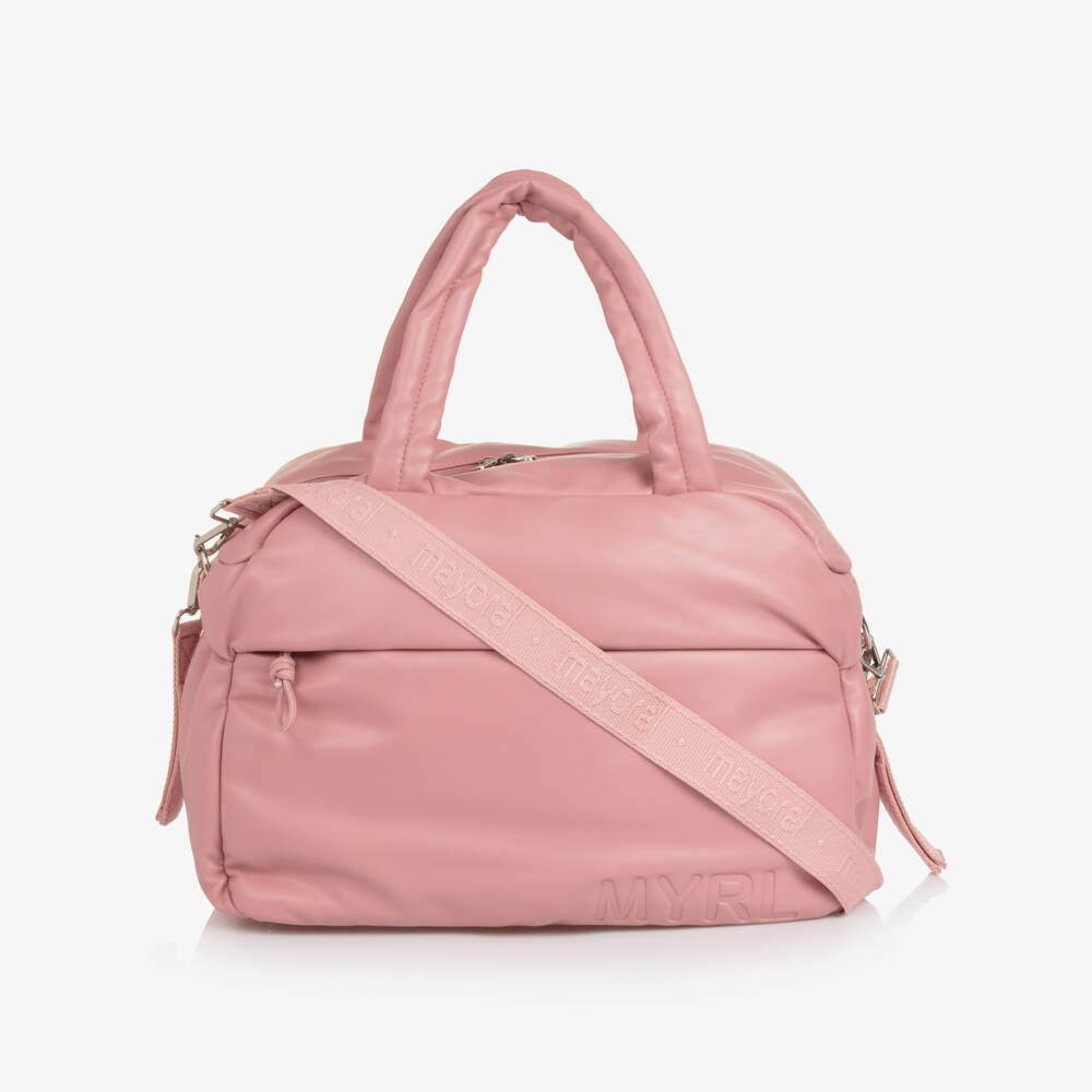 Mayoral Для новорожденных-Пеленальная сумка розовая из искусственной кожи (44см) | Childrensalon