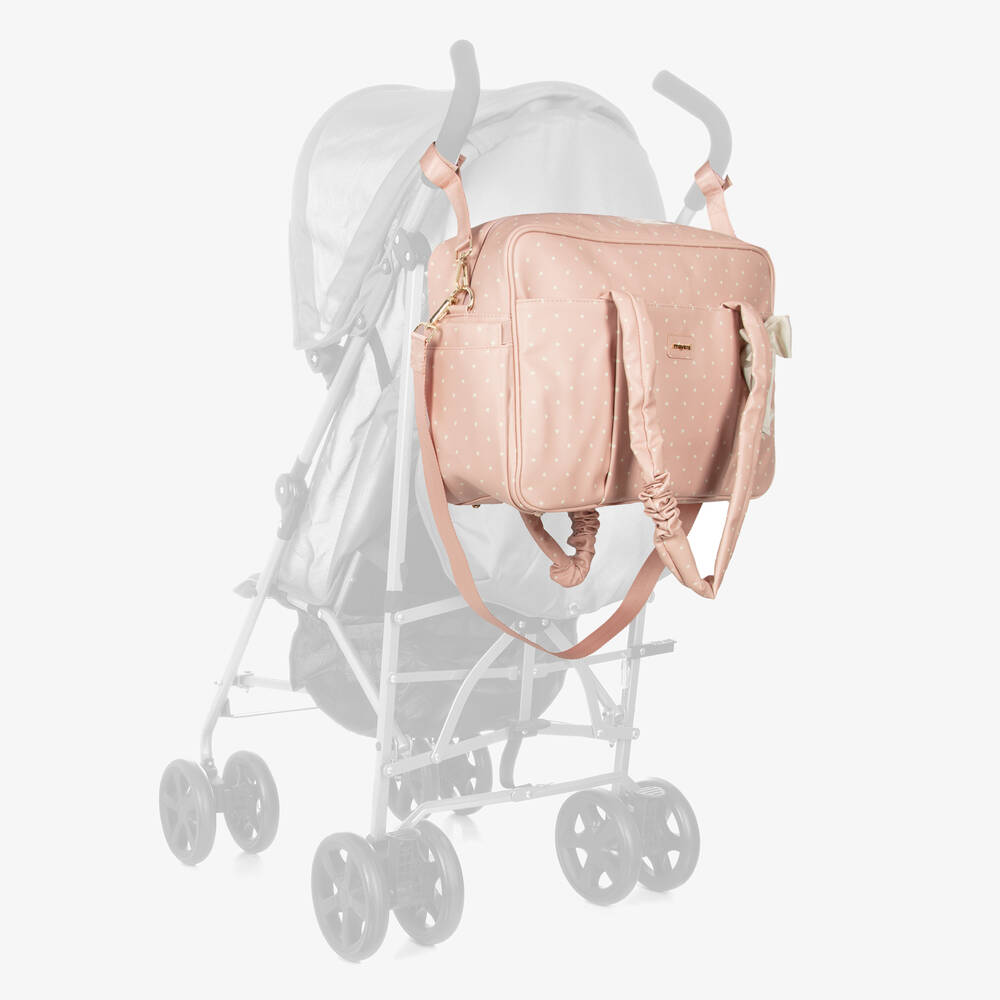 Mayoral-حقيبة تغيير الحفاضات جلد صناعي لون زهري (48 سم) | Childrensalon