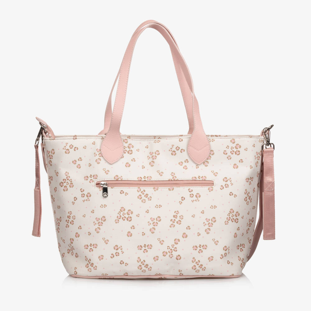 Mayoral Для новорожденных-Пеленальная сумка розовая с цветочным принтом (45см) | Childrensalon