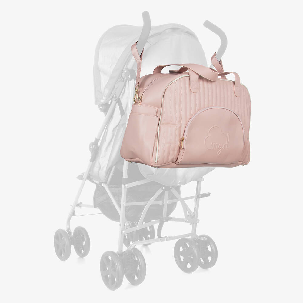 Mayoral-Розовая стеганая пеленальная сумка (44см) | Childrensalon