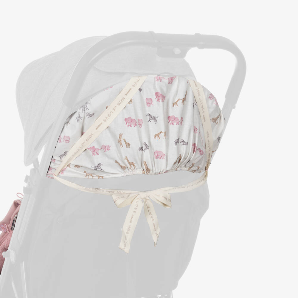 Mayoral Для новорожденных-Конверт для ног розовый с принтом животных сафари (100см) | Childrensalon