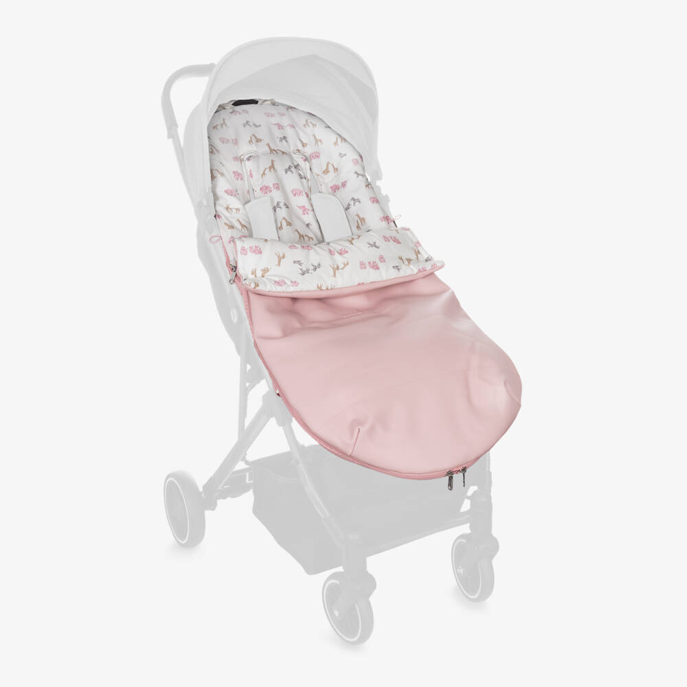 Mayoral Для новорожденных-Конверт для ног розовый с принтом животных сафари (100см) | Childrensalon