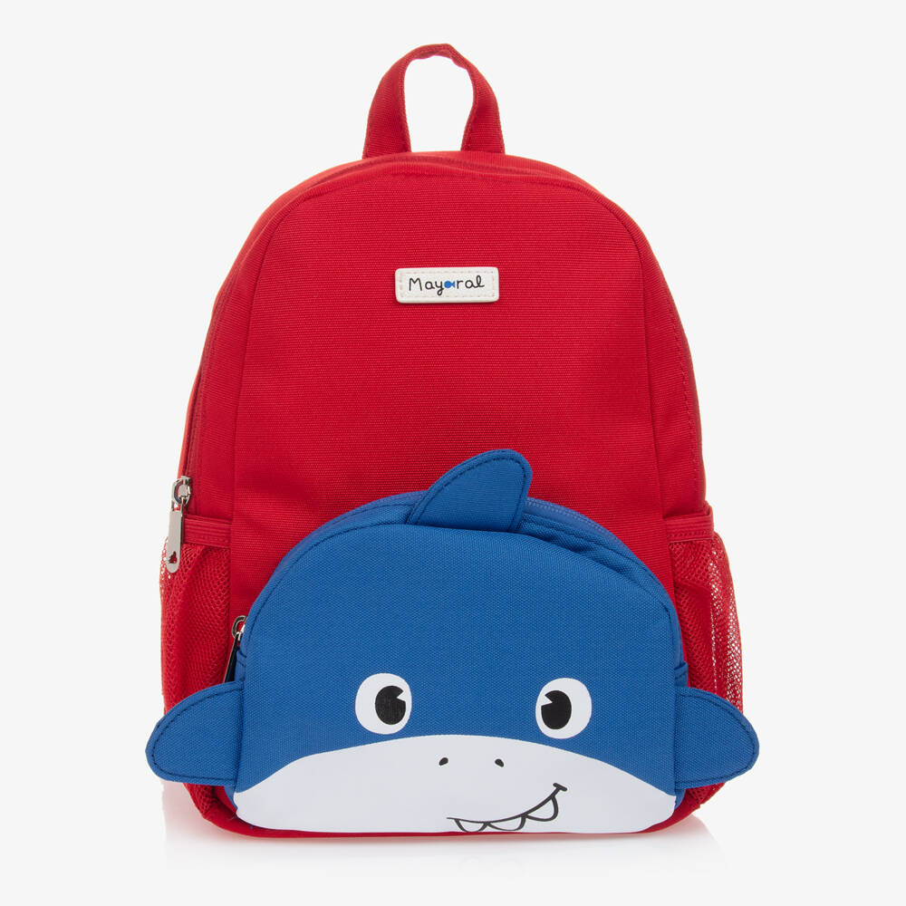 Mayoral-Red Shark Backpack (26cm) | Childrensalon