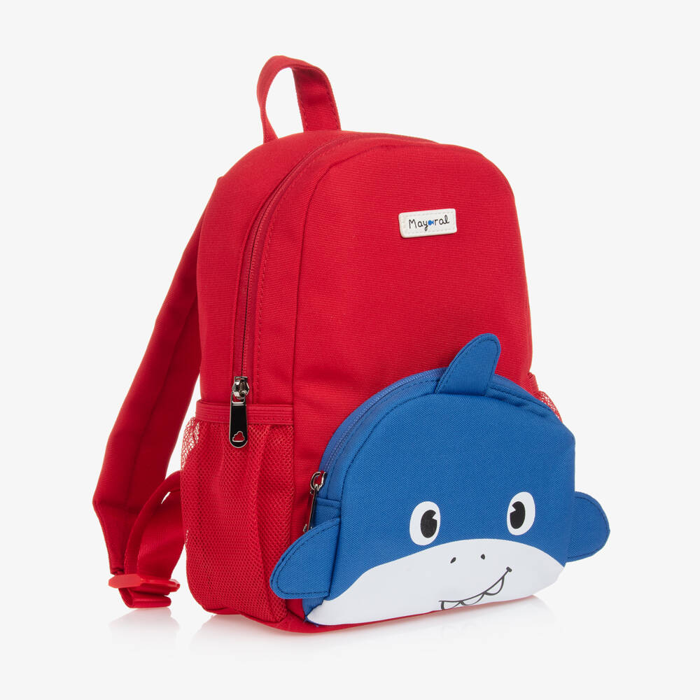 Mayoral-Red Shark Backpack (26cm) | Childrensalon