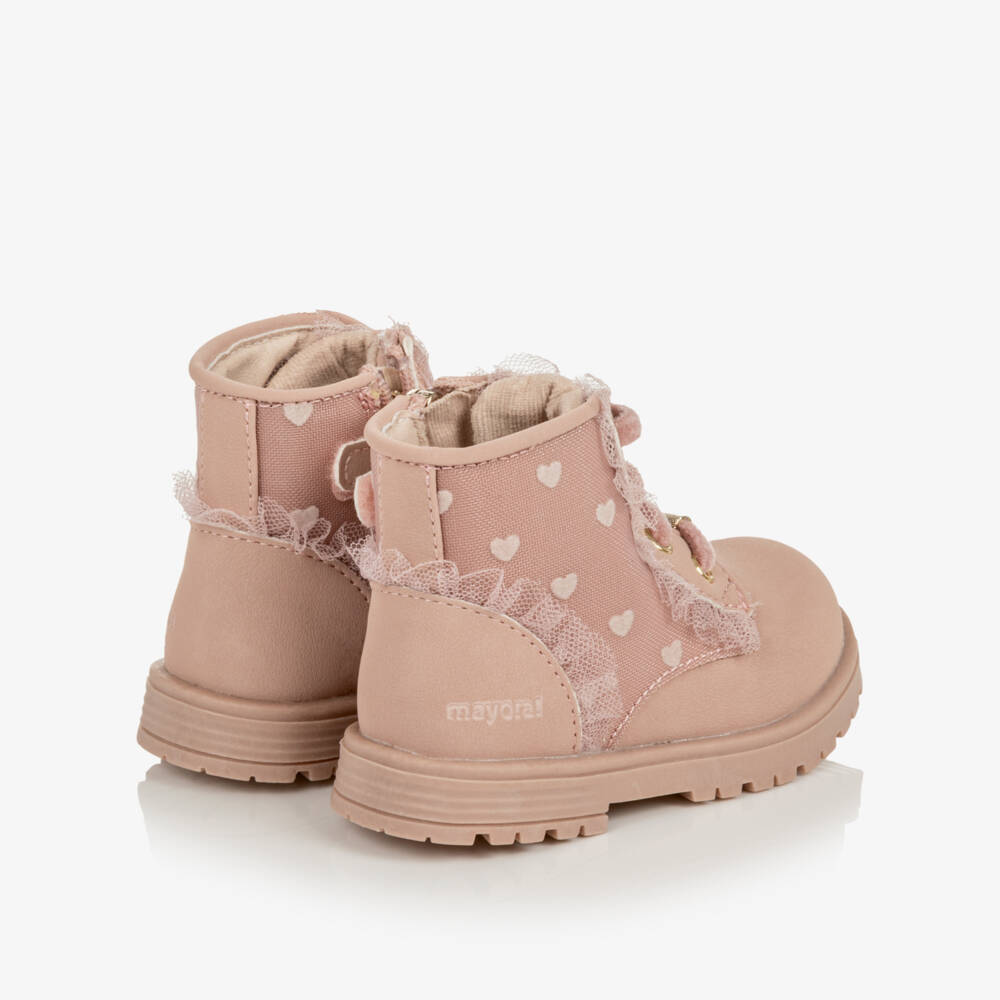 Mayoral-Toddler Girls Rose Pink Ankle Boots | Childrensalon