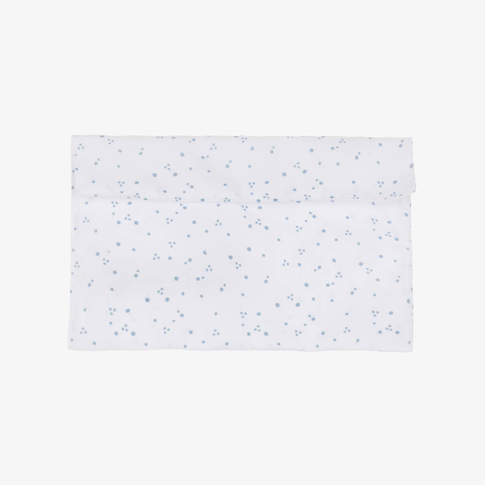 Mayoral Newborn-White & Blue Floral Print Changing Bag (38cm) | Childrensalon