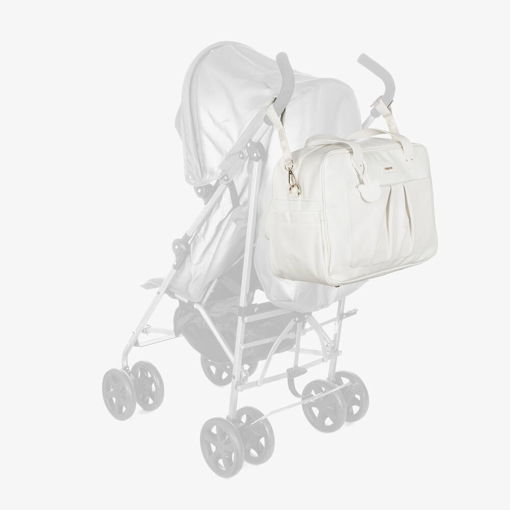 Mayoral-Белая пеленальная сумка из искусственной кожи (40см) | Childrensalon