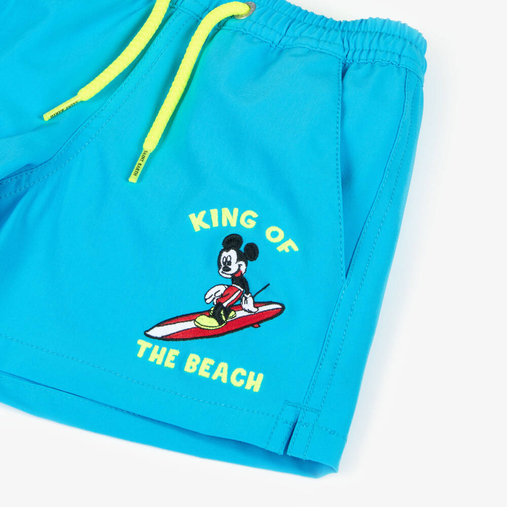 MC2 Saint Barth-شورت سباحة بتصميم ديزني لون أزرق للأولاد | Childrensalon