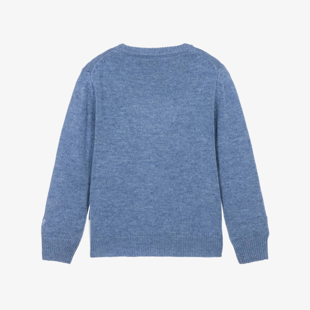 MC2 Saint Barth-Boys Blue Apres Ski Snoopy Sweater | Childrensalon