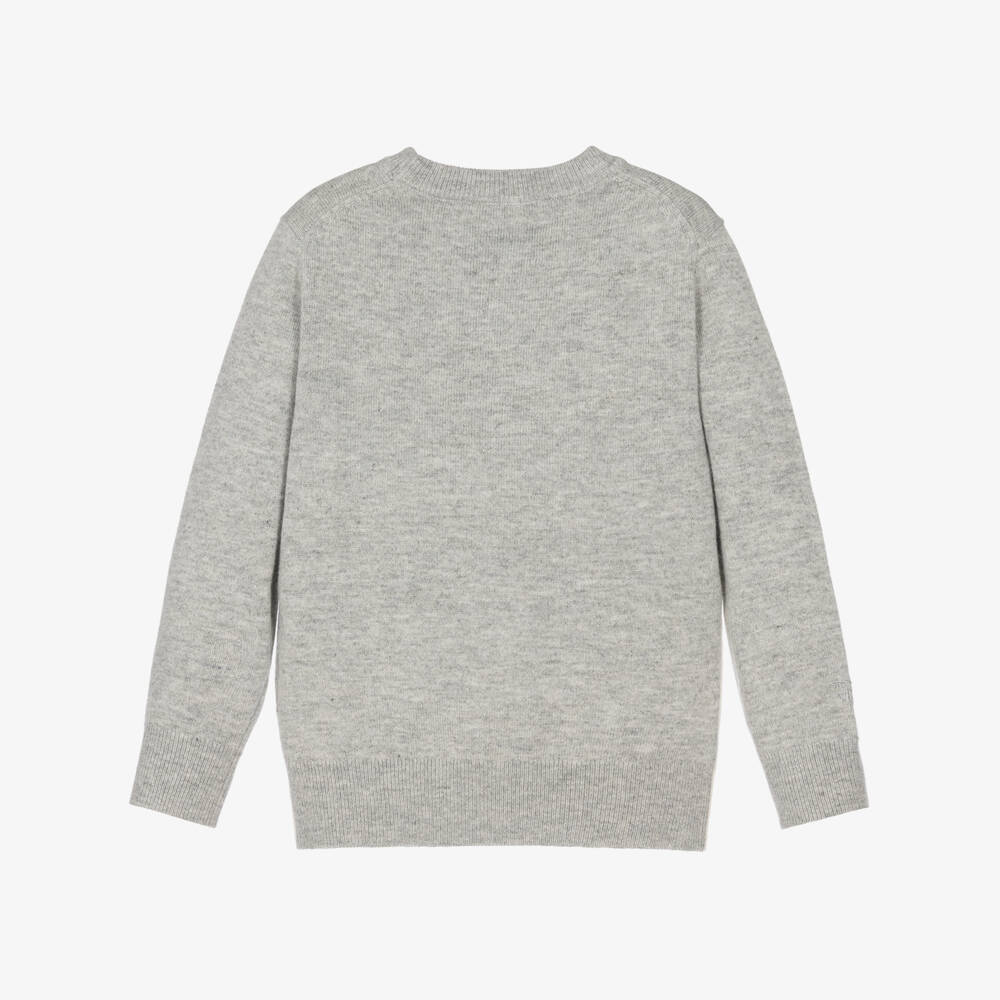 MC2 Saint Barth-Boys Grey Mickey Mouse Ski Club Sweater | Childrensalon