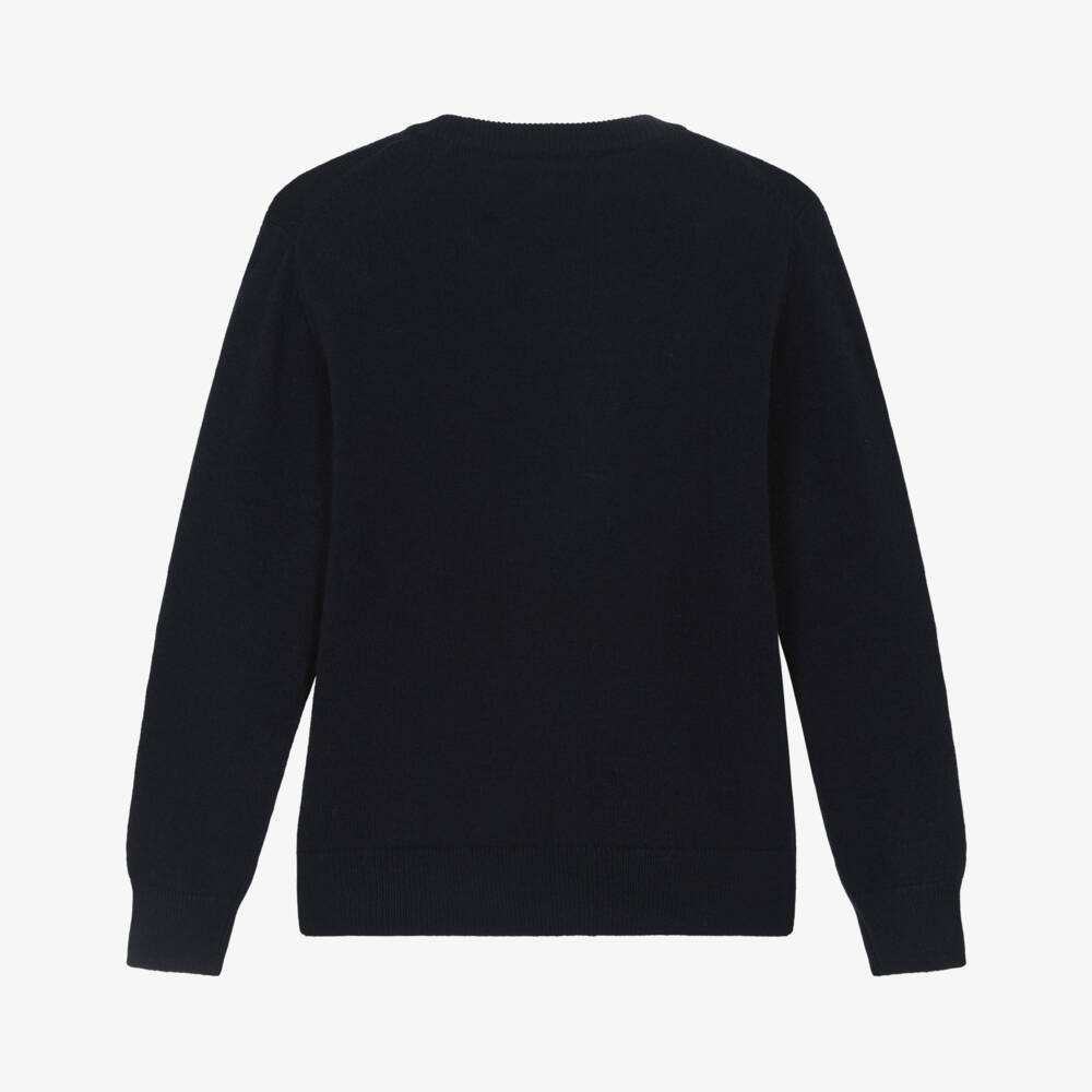 MC2 Saint Barth-بلوفر بتصميم سنوبي احتفالي لون كحلي للأولاد | Childrensalon