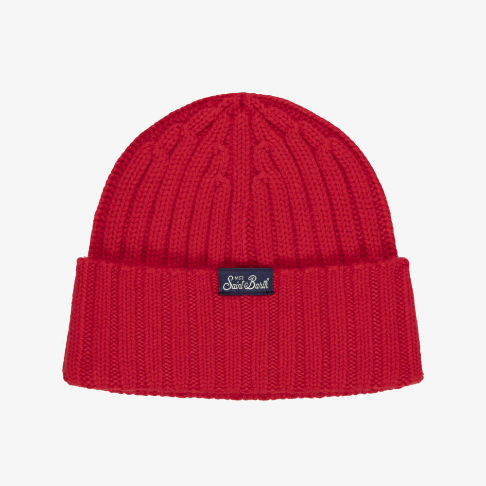MC2 Saint Barth-Boys Red Snoopy Beanie | Childrensalon