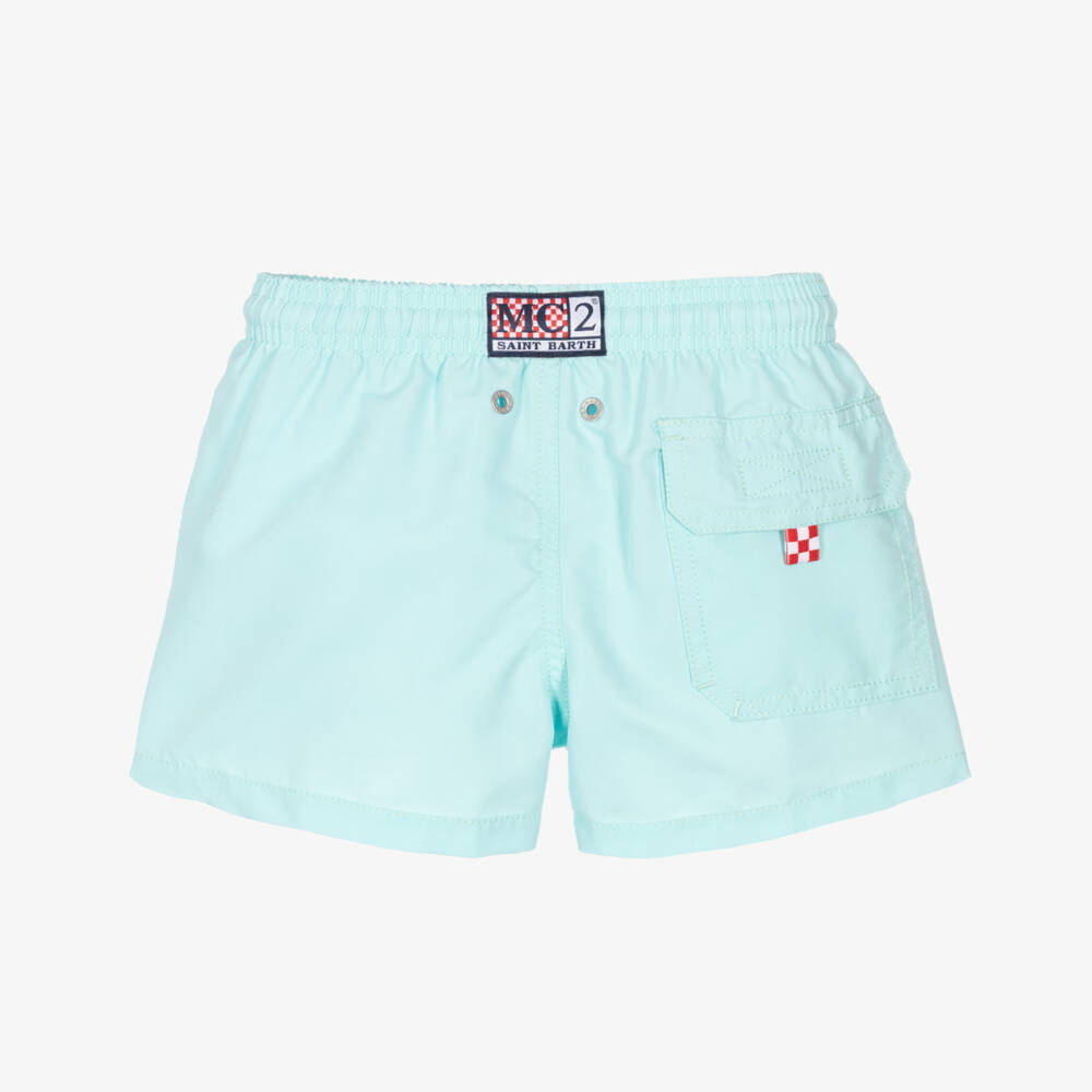 MC2 Saint Barth-Плавки-шорты голубые водоактивные для мальчиков | Childrensalon
