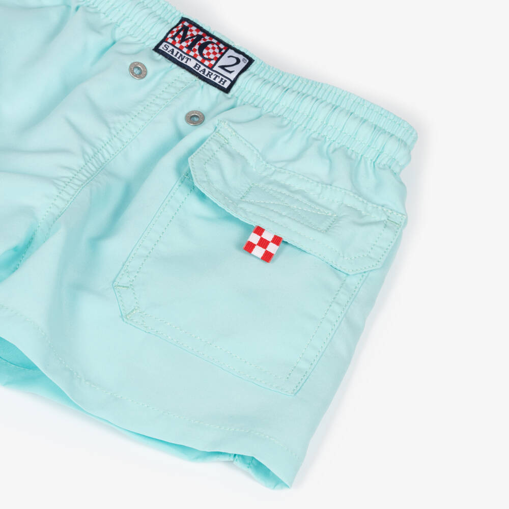 MC2 Saint Barth-Плавки-шорты голубые водоактивные для мальчиков | Childrensalon