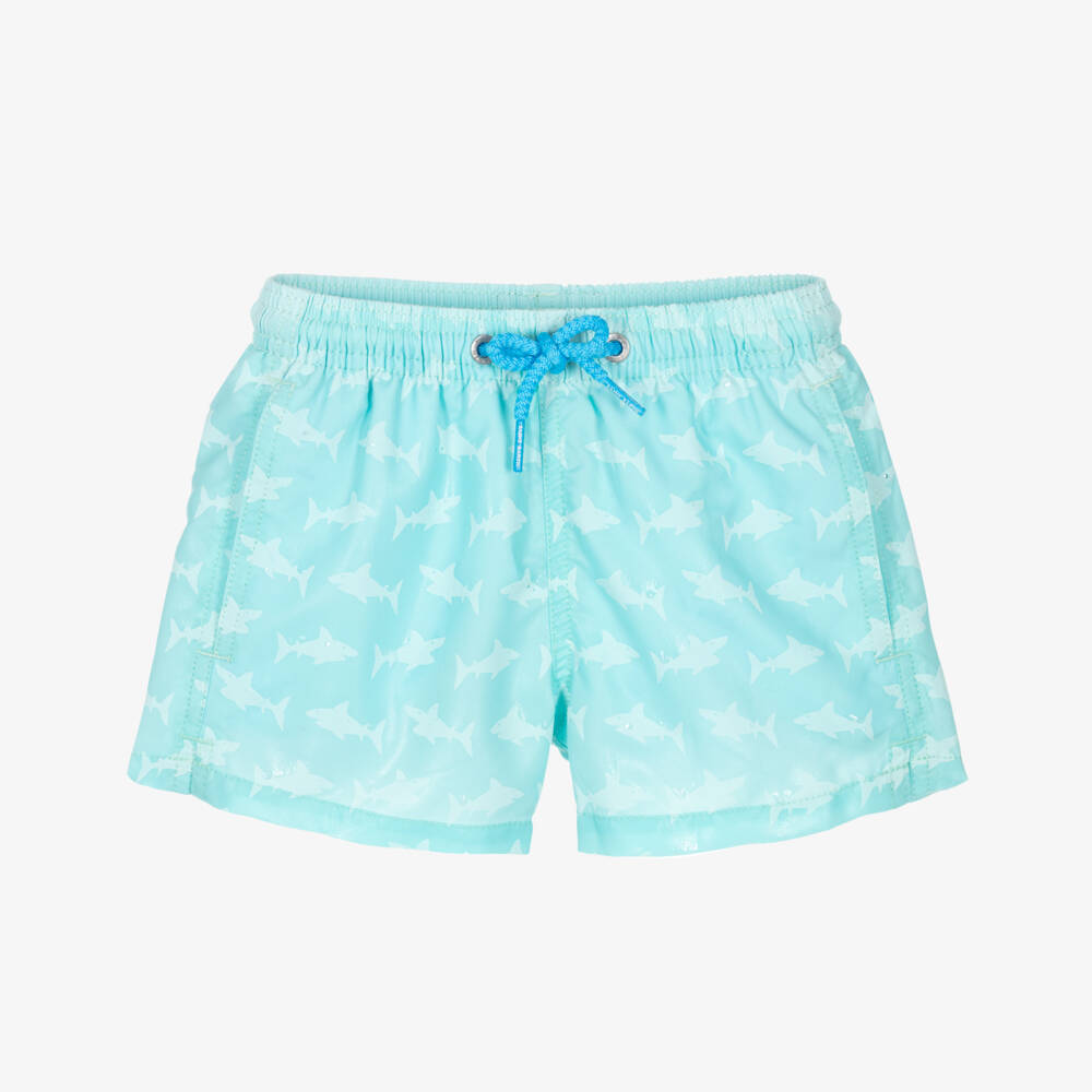 MC2 Saint Barth-Плавки-шорты голубые водоактивные для мальчиков | Childrensalon