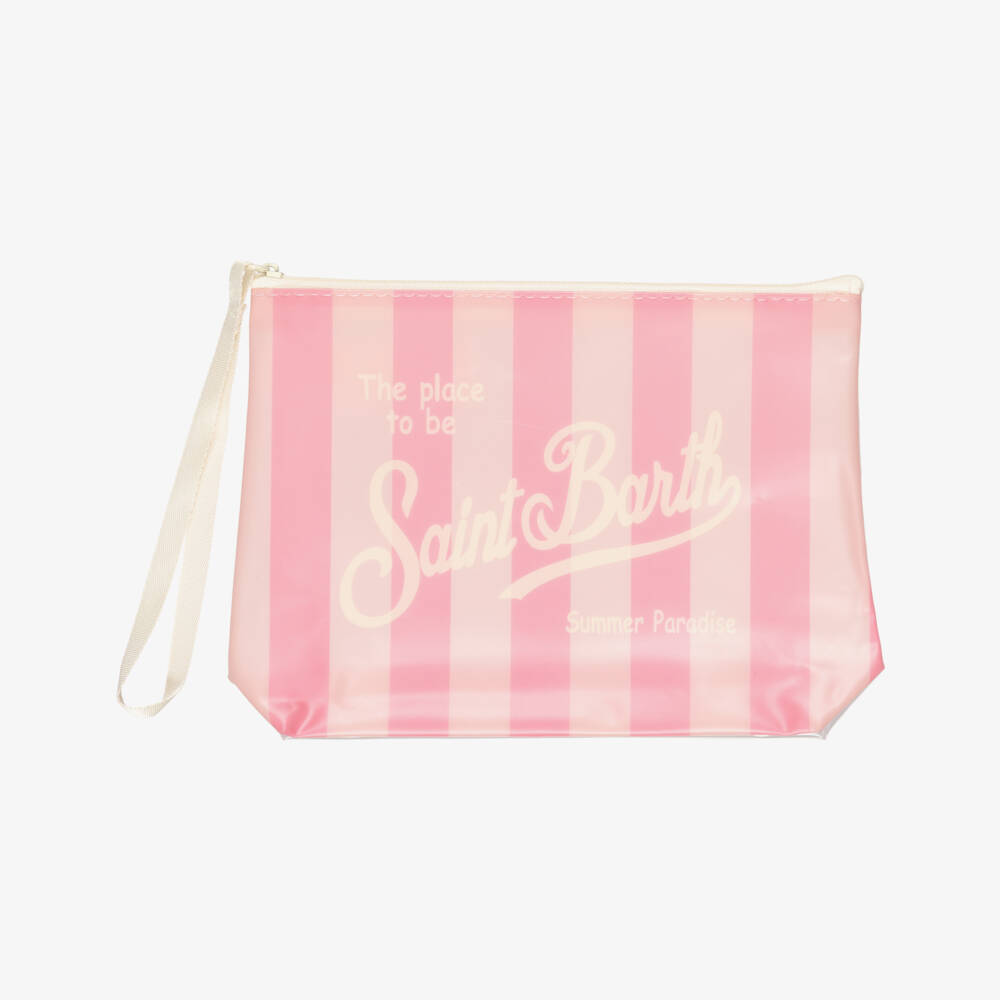 MC2 Saint Barth-Girls Lilac Purple Swimsuit with Glittery Silver Hearts | Childrensalon