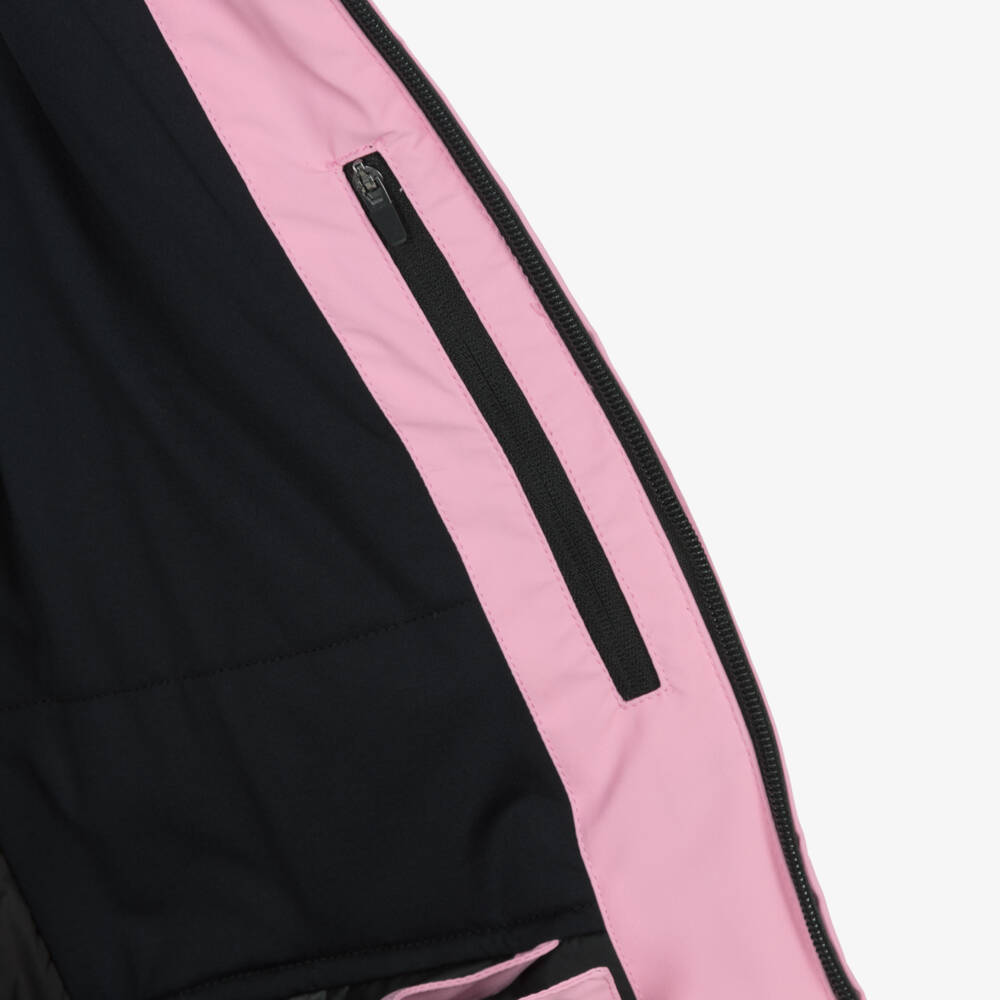 MC2 Saint Barth-Лыжная куртка розовая с капюшоном с технологией Recco для девочек | Childrensalon