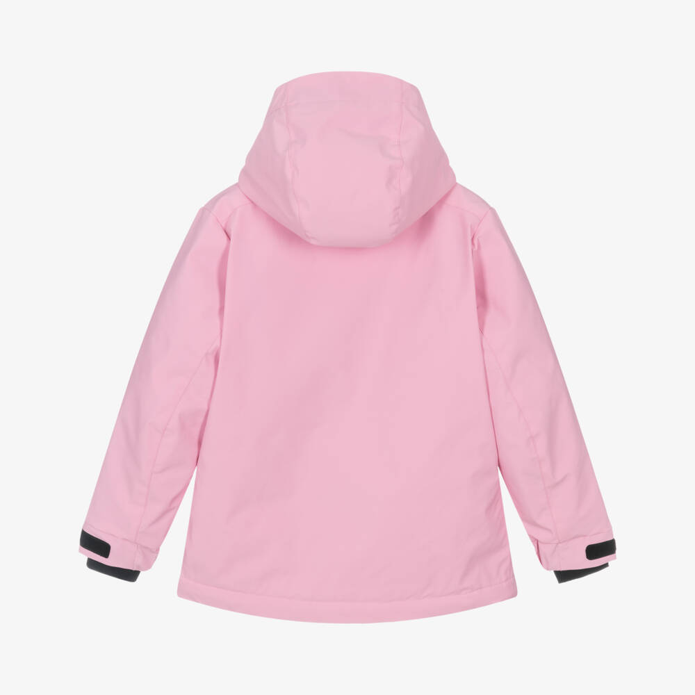 MC2 Saint Barth-Лыжная куртка розовая с капюшоном с технологией Recco для девочек | Childrensalon
