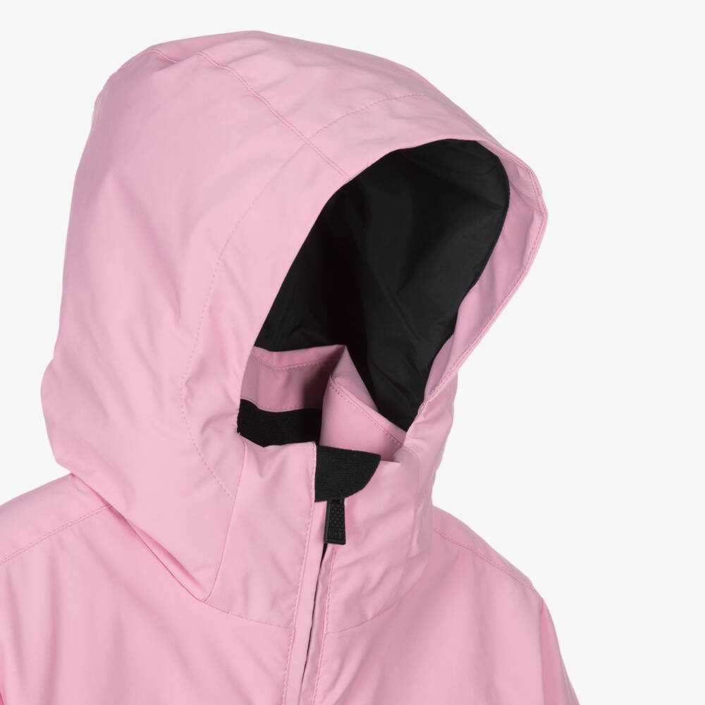 MC2 Saint Barth-Лыжная куртка розовая с капюшоном с технологией Recco для девочек | Childrensalon